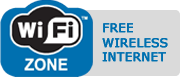 Free wireless internet available
