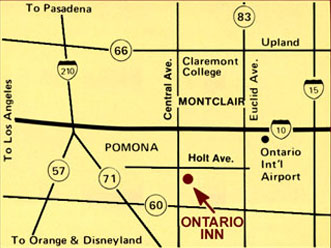 hotel location on local map